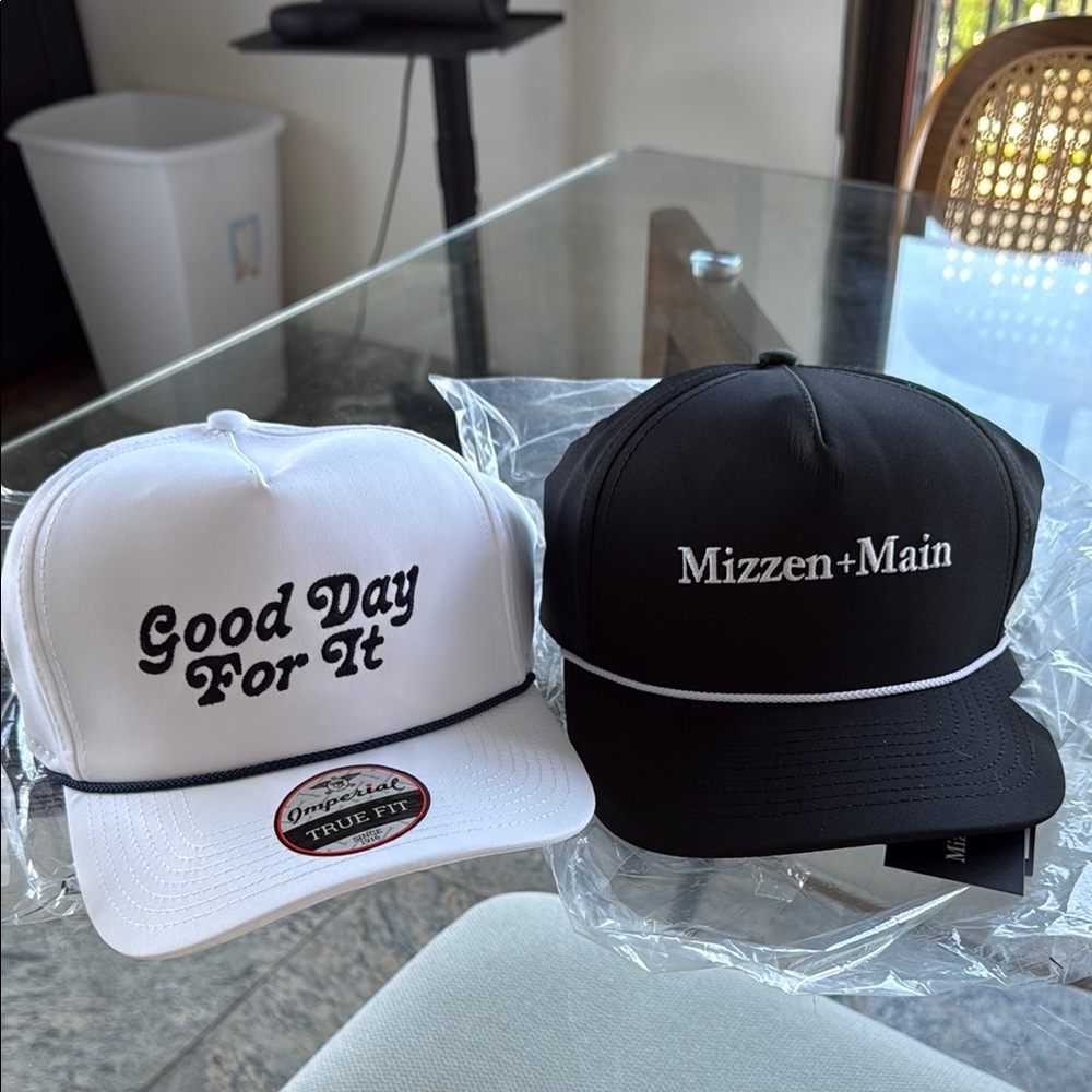 Mizzen+Main Golf Hat Pair (Black and White)